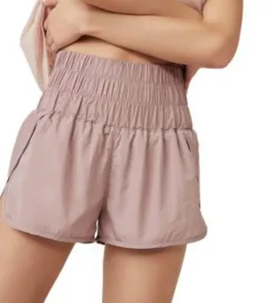 Free People Movement‎ Pink High Rise The Way Home Shorts thumbnail 1