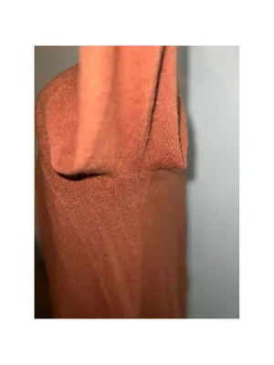100% Cashmere Orange Cardigan Sweater SMALL thumbnail 7
