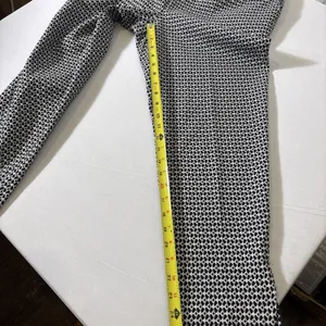 Anthropologie Larkin Jacquard Tapered‎ Trouser Ankle Pants Women Size Medium thumbnail 7