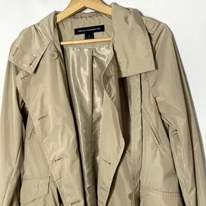 French Connection tan trench coat women's size S full length pockets small marks thumbnail 2