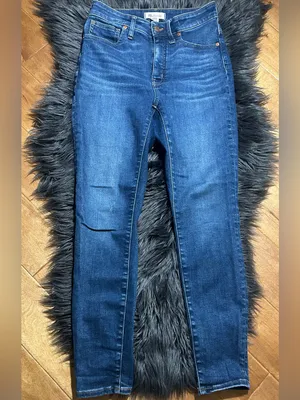 Madewell Curvy High-Rise Skinny Jeans in Moreaux Wash Jeans Size 27 thumbnail 4