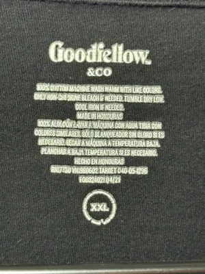 Lot of 3 Goodfellow & Co Men's Black V-Neck T-Shirts Short Sleeve Size XXL thumbnail 3