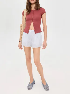 NWT Free People FP Intimately Most Wanted Cardi - Rust Terracotta - XS thumbnail 9
