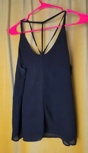 Black Flowy Tank Size M thumbnail 1
