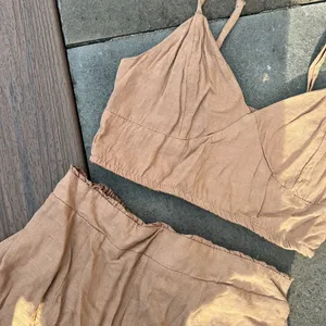 JAPNA‎ 2 PIECE BROWN LINEN SET✨ thumbnail 3
