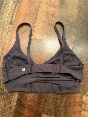 Lulu lemon lean in bra Women’s Wrap Front Bralette - Gray thumbnail 4