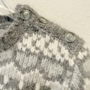 LOVESHACKFANCY Alpaca Wool Heart Fringe Sleeve‎ Sweater Preppy Knit thumbnail 2