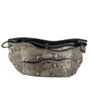 Coach Park Python Snake Print Leather Shoulder Hobo Bag Y2K Style Tan Shiny thumbnail 8