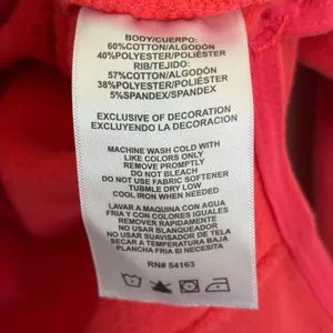 Calvin Klein Performance Womens‎ Red Embroidered Logo Hoodie Sweatshirt Medium thumbnail 7
