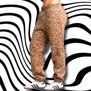 •NEW• CMFRT Womens minimalist Straight leopard sweatpants • Size XL thumbnail 4