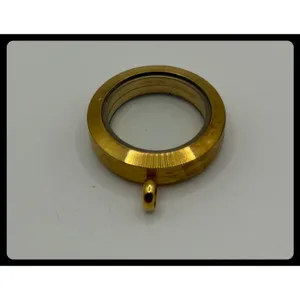 Origami Owl Floating Locket Pendant 25MM Gold‎ Hinged thumbnail 2