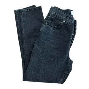 AGOLDE Fen High Rise Relaxed Taper Jeans Shambles Black Size 25 thumbnail 4