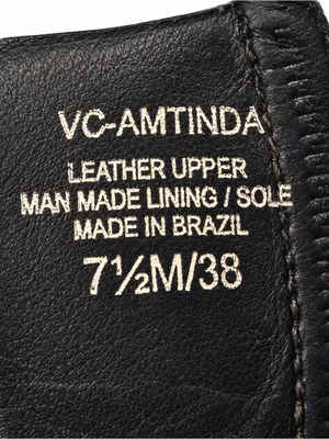 Vince Camuto Aminda Black Leather Square Toe Ankle Boots 7.5 thumbnail 3