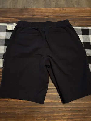 Lands end pull on black shorts mid rise 2 new thumbnail 5