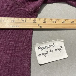 We The Free Tunic Top Oversized Large Berry Split Back Knit Lagenlook Leisure thumbnail 10