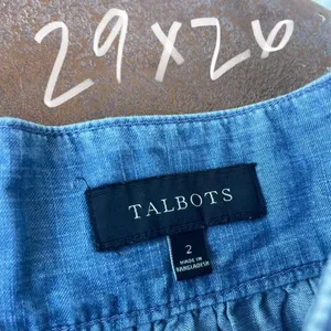 Western boho Talbots denim midi skirt with a button front / fits like a size 4 /29x26 thumbnail 6