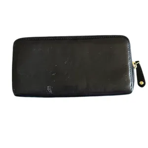 Coach Madison Leather Accordion Wallet in Black thumbnail 2