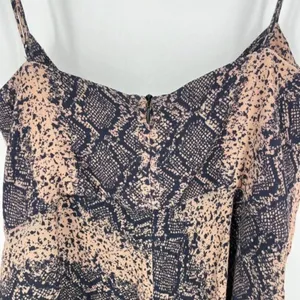 Blue Life Women's Snake‎ Print Sweetheart Corset V-Neck Mini Dress Brown Medium thumbnail 10