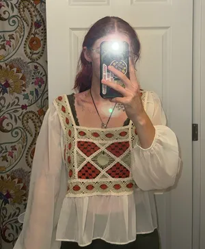 Handmade Crochet Top thumbnail 1
