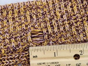 Daytrip Brown and Yellow Knit Cardigan Sweater Size Medium Flaw thumbnail 5