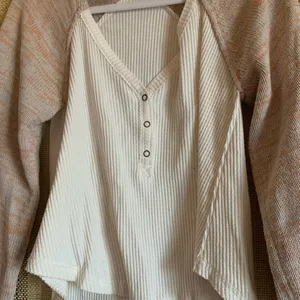 We The Free Free People Top Women Long Sleeve Shirt Size Small Multi Colored thumbnail 2