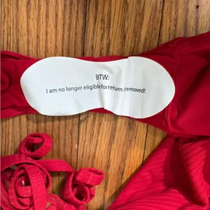 Andie‎ String Bikini Set Ribbed Flame Red size XL NWT/NWOT thumbnail 6