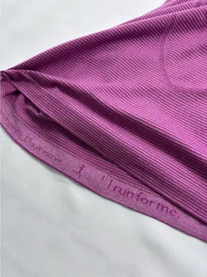 lululemon athletica Swiftly Tech Racerback Tank Magenta size 8 Motivational hem thumbnail 10