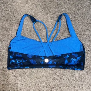 Lululemon Free to Be Sports Bra Strappy Dandy Digie‎ Porcelaine Black 6 thumbnail 4