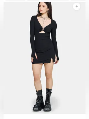 Disturbia Eastwick Gothic Cut Out Bodycon Mini Dress Size 6 NWT thumbnail 5