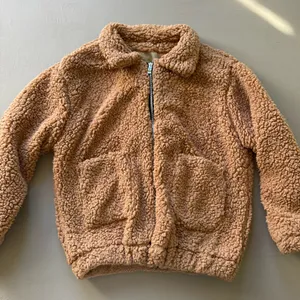 Cozy Zip Up Sherpa Teddy Jacket Brown Size XL thumbnail 4