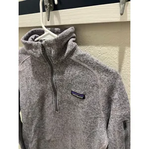 Patagonia Better Sweater 1/4 Zip Fleece Pullover Size‎ medium Marled Purple thumbnail 2