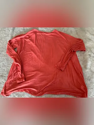 mts Coral Long Sleeve Lightweight Women's Top Size Medium Large Keyhole Back thumbnail 2