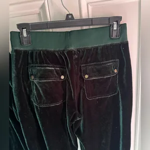Y2K Juicy couture emerald velour black label tracksuit set- large thumbnail 6