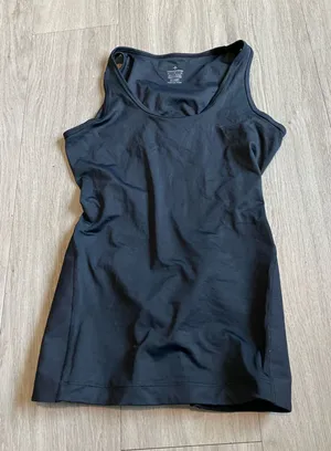 Women’s Black Racerback Tank Top — Stretch Performance Layer Size L thumbnail 1