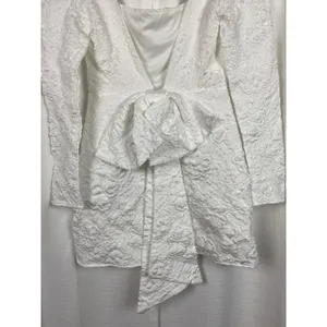Lulus White Jacquard Elevated Icon Mini Dress Sz.M NWT thumbnail 14