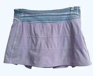 Lululemon Pace Rival Skirt Lilac Wave‎ Twist Size 6 Tall 4-Way Stretch Skort thumbnail 1
