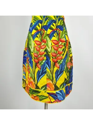 NWOT Farm Rio Bright Nature Linen Halter Mini Dress Size XS thumbnail 10