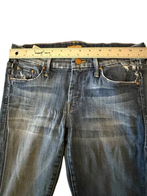 MOTHER The Looker Tequila Truth Skinny Jeans Distressed Women’s Size 28 thumbnail 11