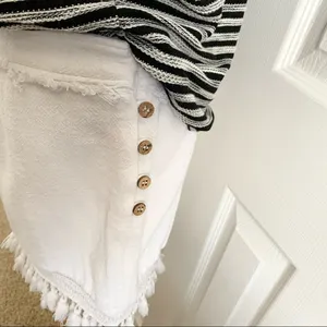 Free People White Fringe Skirt thumbnail 4