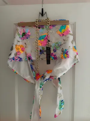 Sequin White Top Multiple thumbnail 10