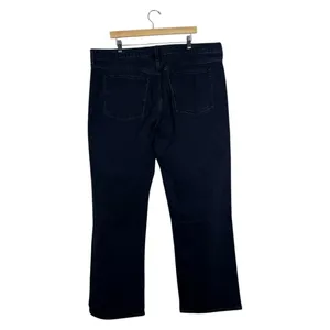 NWT Abercrombie & Fitch The Baggy Low Rise Solid Jeans Black Wide Leg Size 34L thumbnail 4