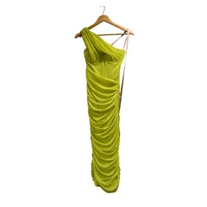 House of CB Valentina Lime Asymmetric Cutout Corset Midi Girls Night Dress NWT S thumbnail 2