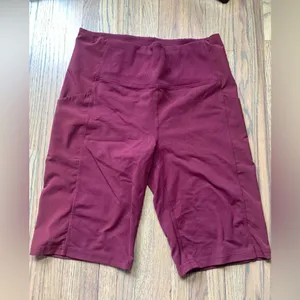 Red Athleta shorts large thumbnail 1