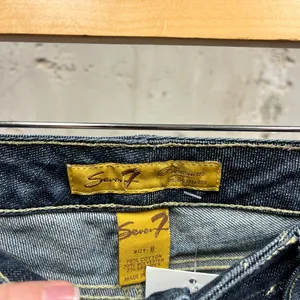 Seven7 Vintage Y2K McBling Rhinestone Back Low Rise Flare Jeans 8 Bling Glitter thumbnail 5