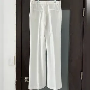Zara Classic White Women's Trousers thumbnail 3