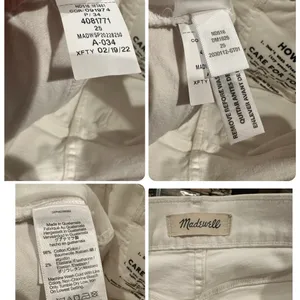Madewell perfect vintage straight stretch jeans tile white ripped knee 25 thumbnail 10