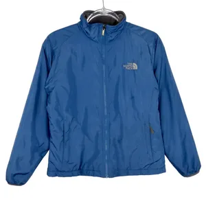 The North Face Blue Lightweight Zipper Windbreaker Rain Jacket Women's Small thumbnail 1