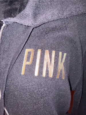 PINK Victoria's Secret Y2K sequin zip-up with oversized hood + sleeves thumbnail 5