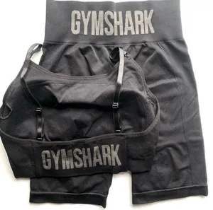 Gymshark S/S Flex Seamless Cycling Shorts & Flex Seamless Strappy Sports Bra Set thumbnail 1