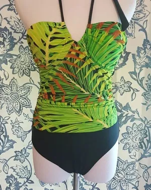 🌻🌻 Palm print slimming Chuck Handy suit thumbnail 1